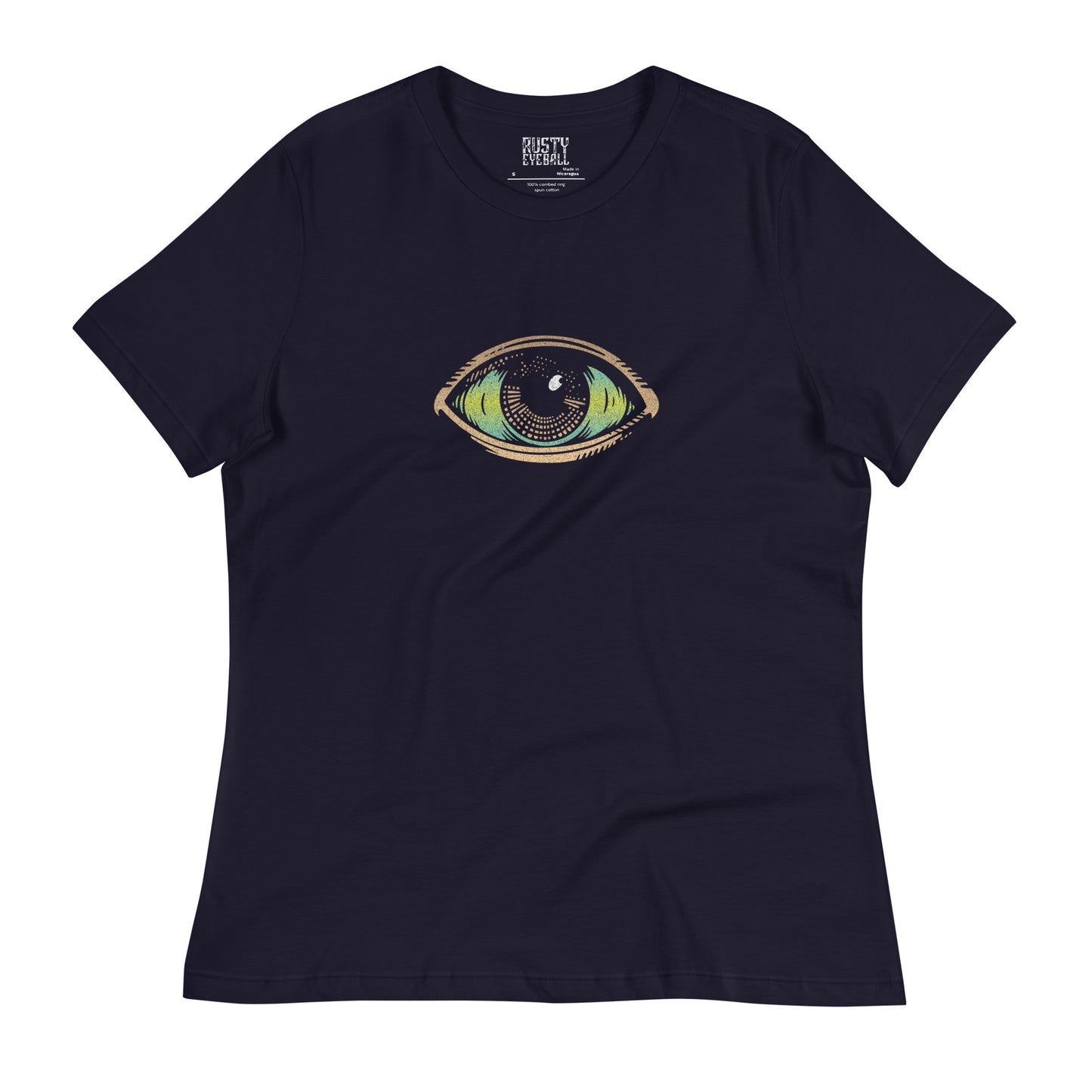 All-Seeing Rusty Eyeball Shirt for Lady Bits